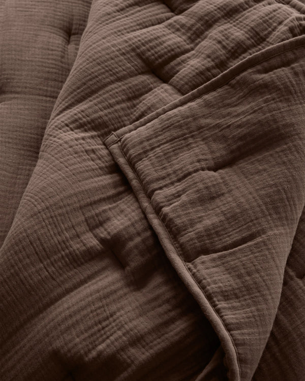 Organic Cotton Gauze Dream Quilt Set - Twin / Dried Sage