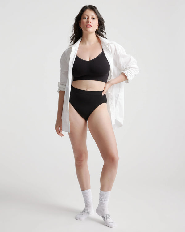 Smoothing Comfort High-Waisted Brief (6-Pack) - XS / Cocoa