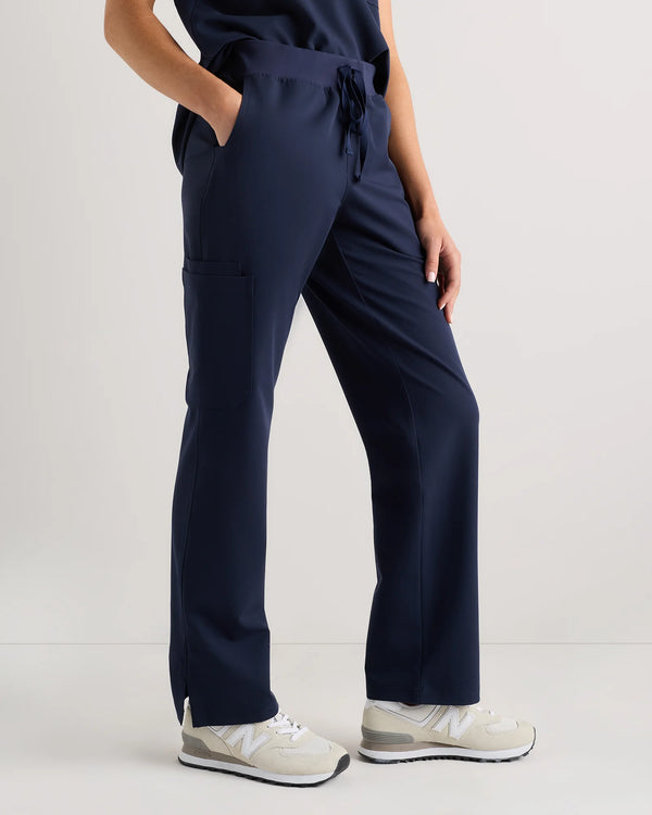 AeraFlex Scrub Cargo Pants - XS / Bold Black