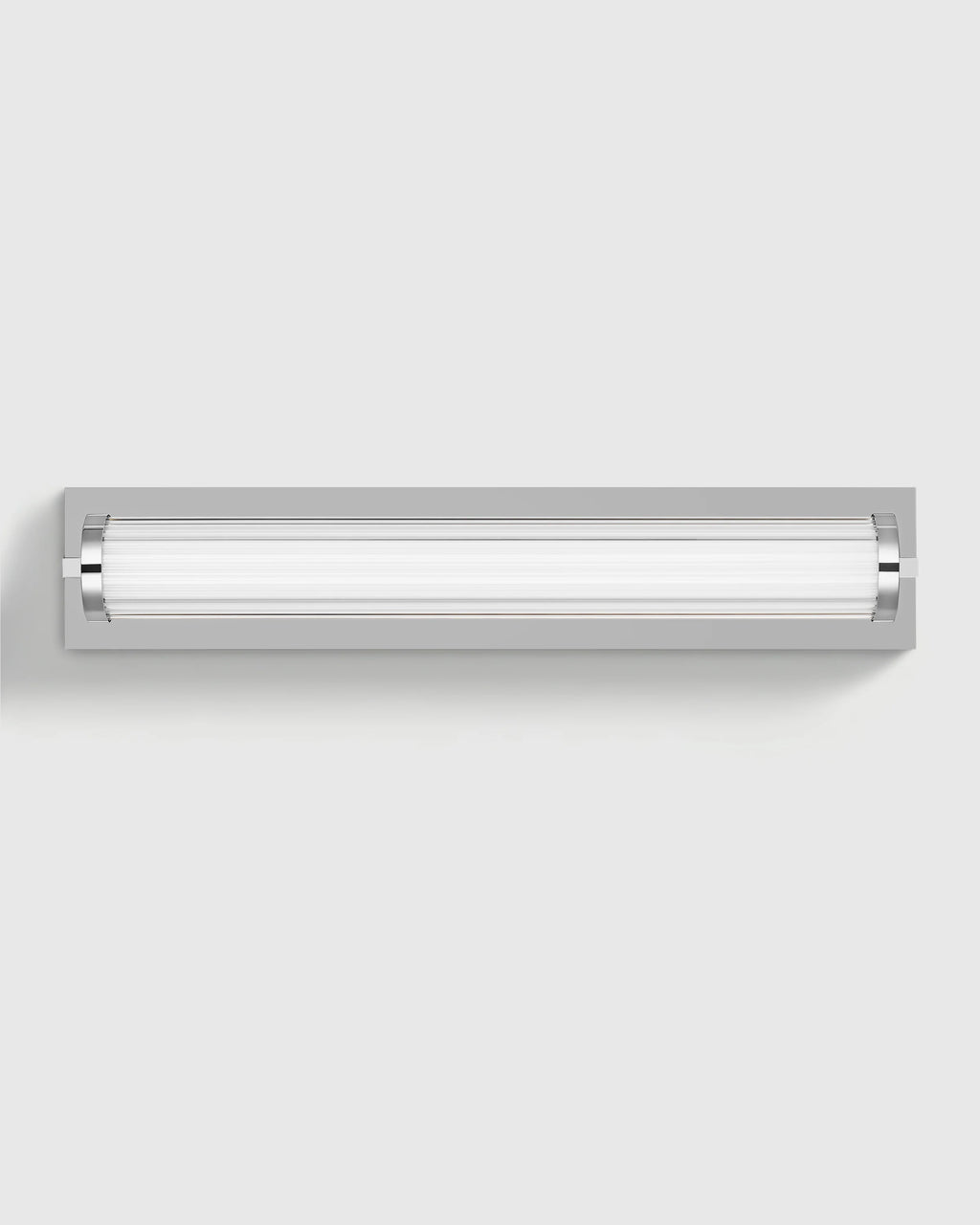 Ribbed Steel LED Vanity Sconce - 22" / Brass