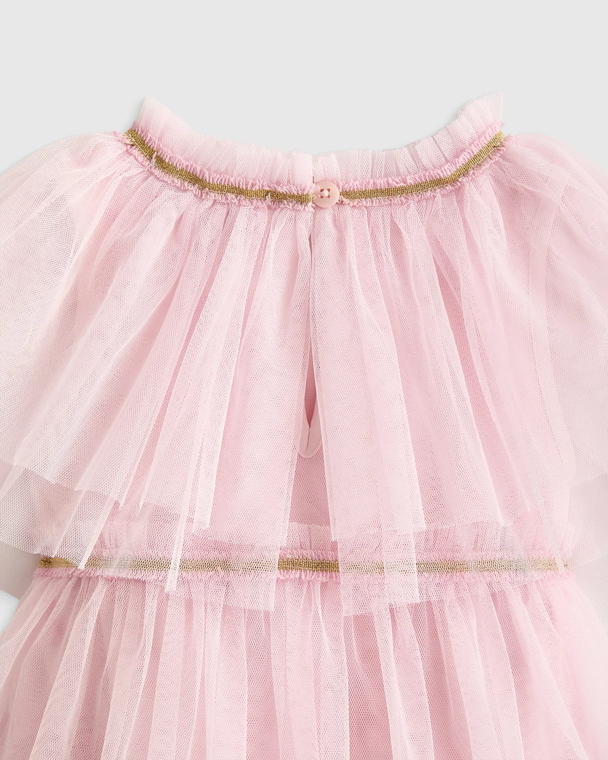 Recycled Tulle Tiered Dress - 2T / Pale Pink Secondary image