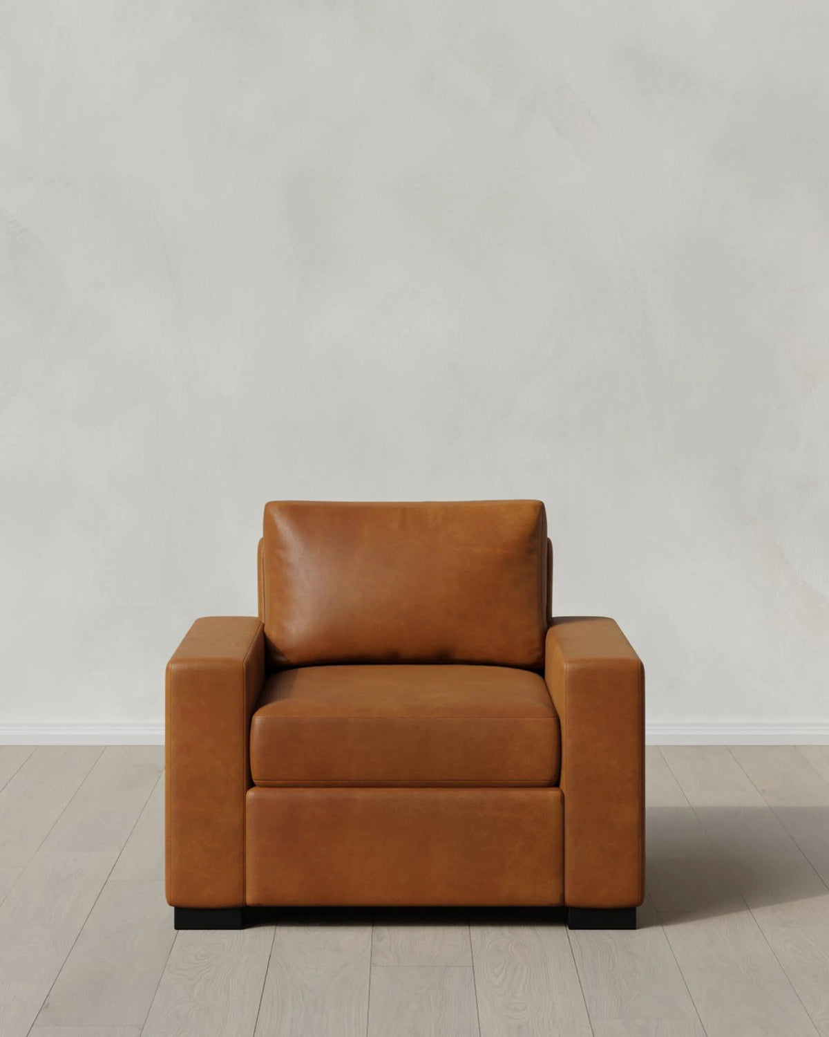 Stillman Accent Chair in Leather - One Size / Auburn Main image
