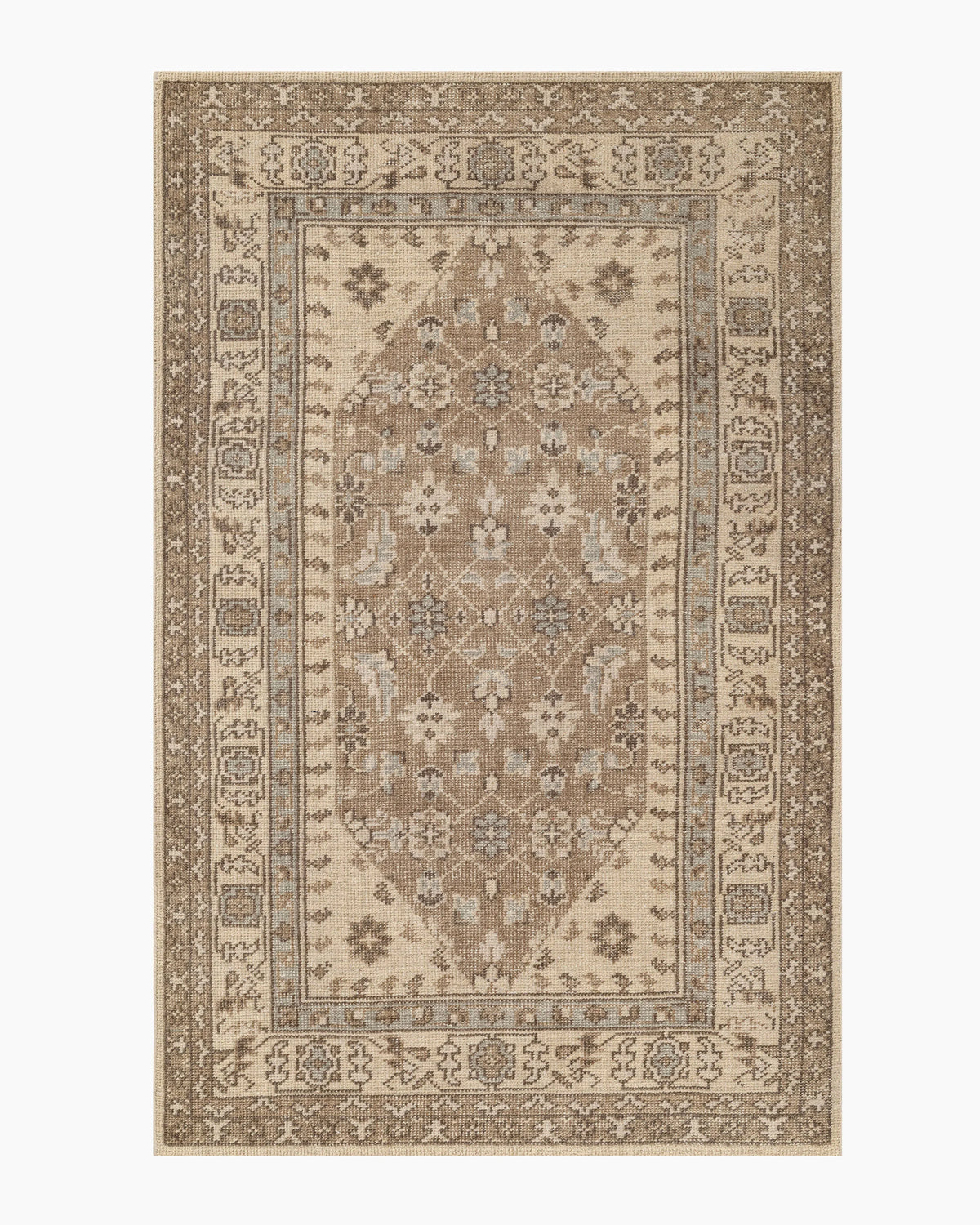 Pierce Hand-Knotted Wool Rug - 5' x 8' / Beige Multi Main image