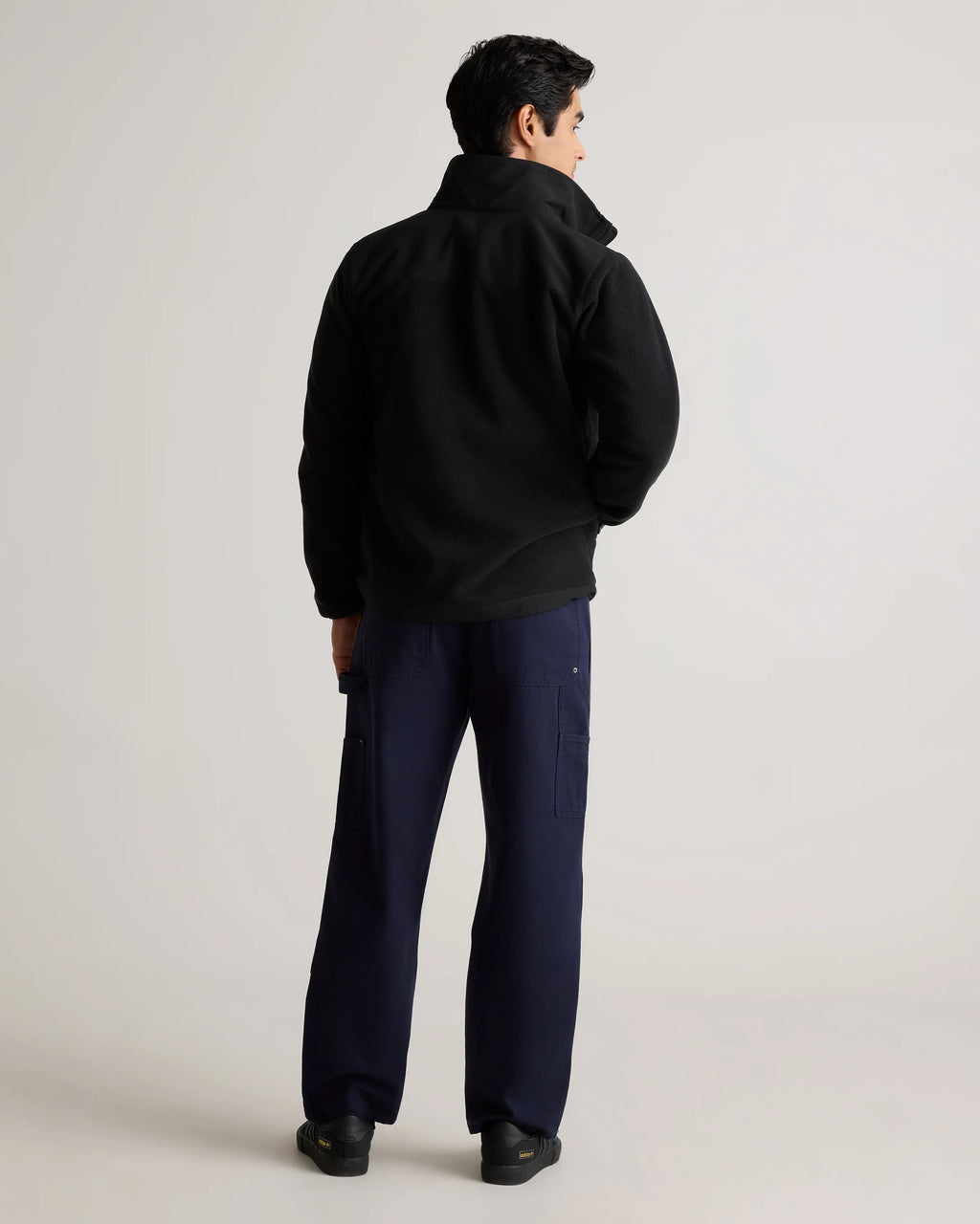 Polar Fleece Full-Zip Jacket - S / Gravel/Bold Black