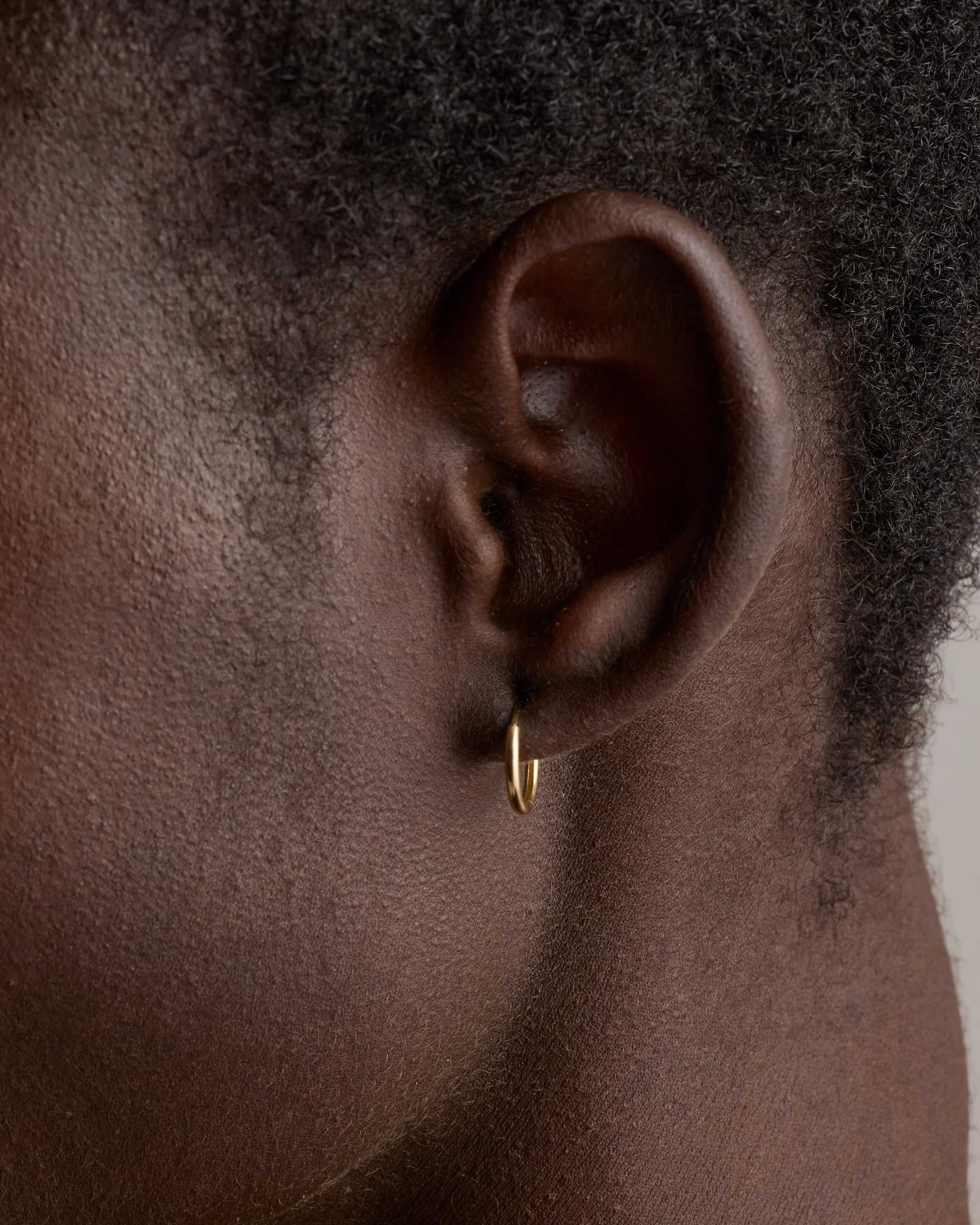 14K Gold Classic Hoops - 12mm / Yellow Gold Secondary image