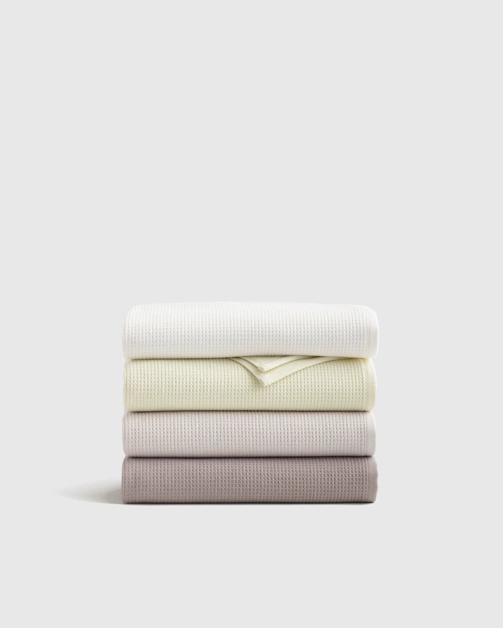 Turkish Waffle Terry Bath Towel (Set of 2) - One Size / White