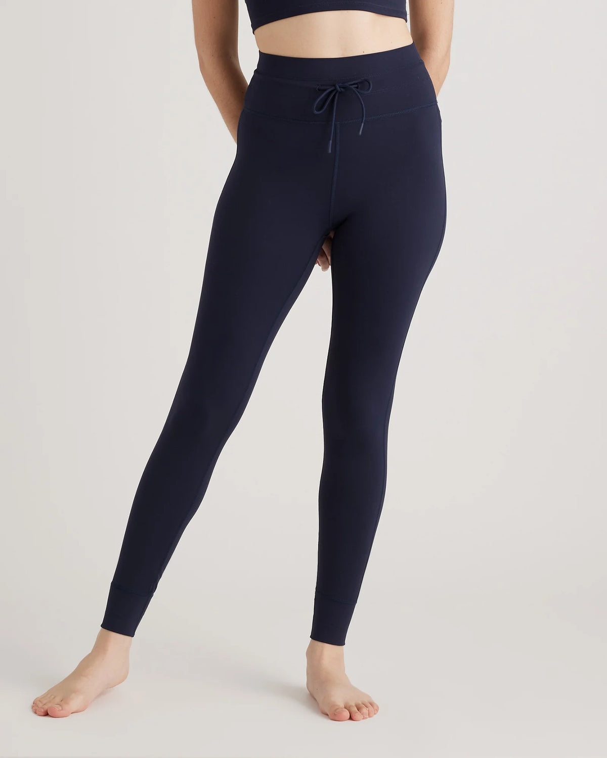 Ultra-Form Tie Waist High-Rise Legging - XS / Deep Navy Main image