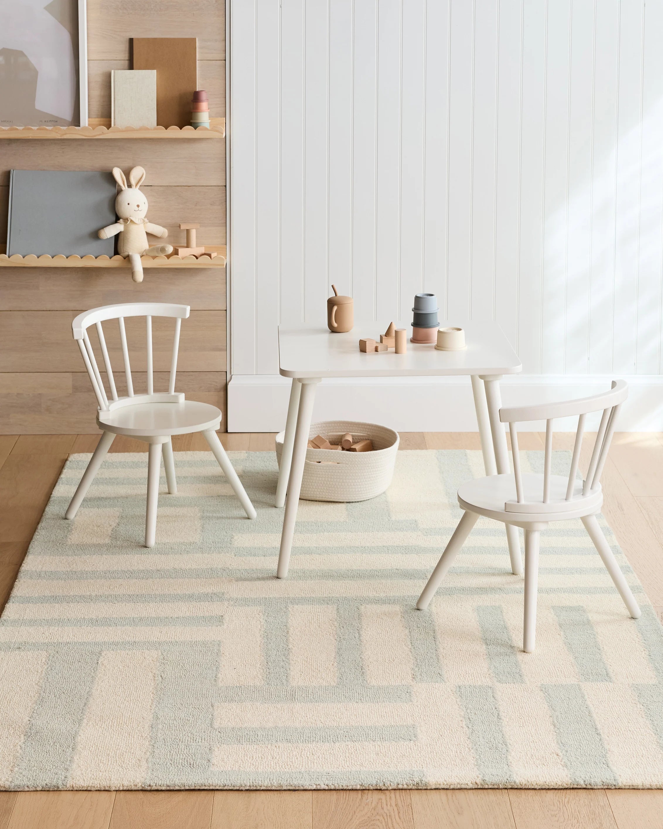 Jack Hand-Tufted Wool Rug - 3'6" x 5'6" / Blue Secondary image