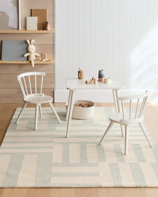 Jack Hand-Tufted Wool Rug - 3'6" x 5'6" / Blue