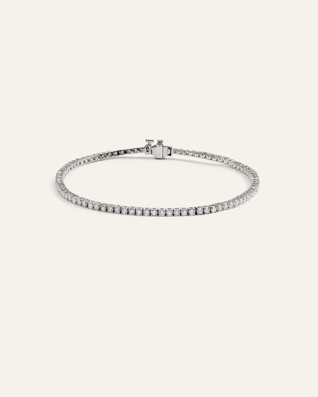 14K Gold Lab Grown Diamond Tennis Bracelet - 2ctw - 6.5" / Yellow Gold