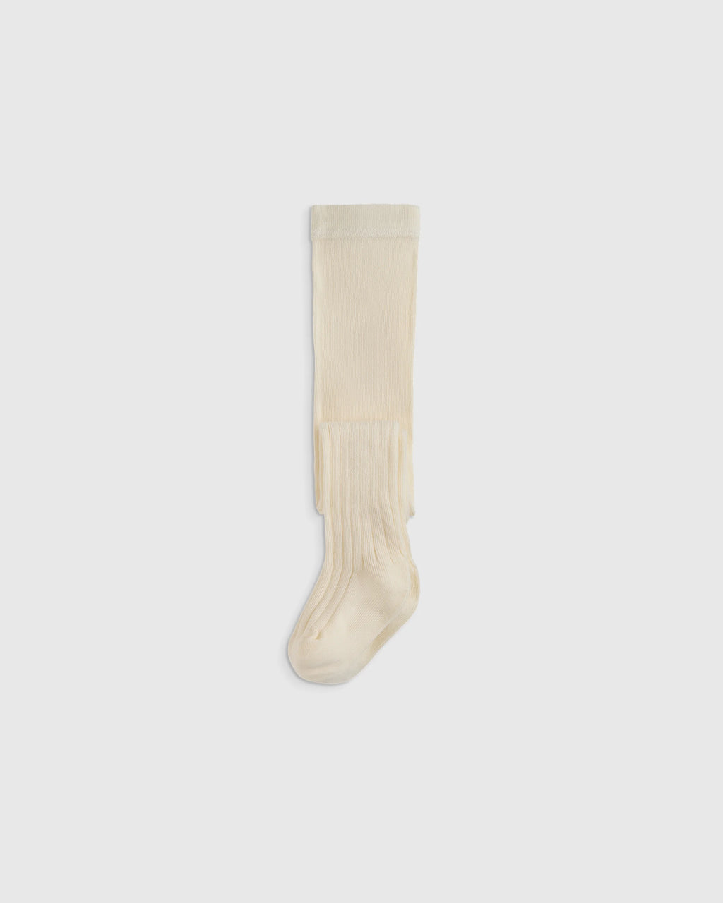 Organic Cotton Rib Tights (2-pack) - 0-6M / Ivory