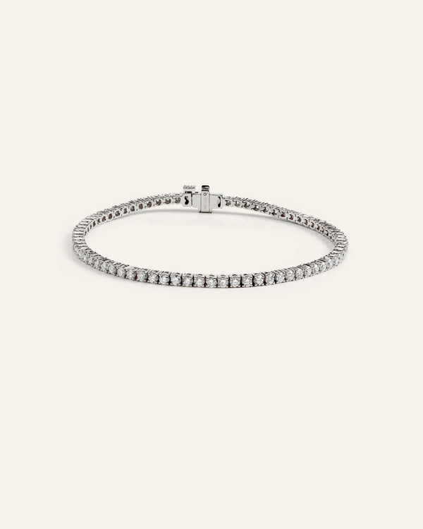 14K Gold Lab Grown Diamond Tennis Bracelet - 3ctw - 6.5" / Yellow Gold