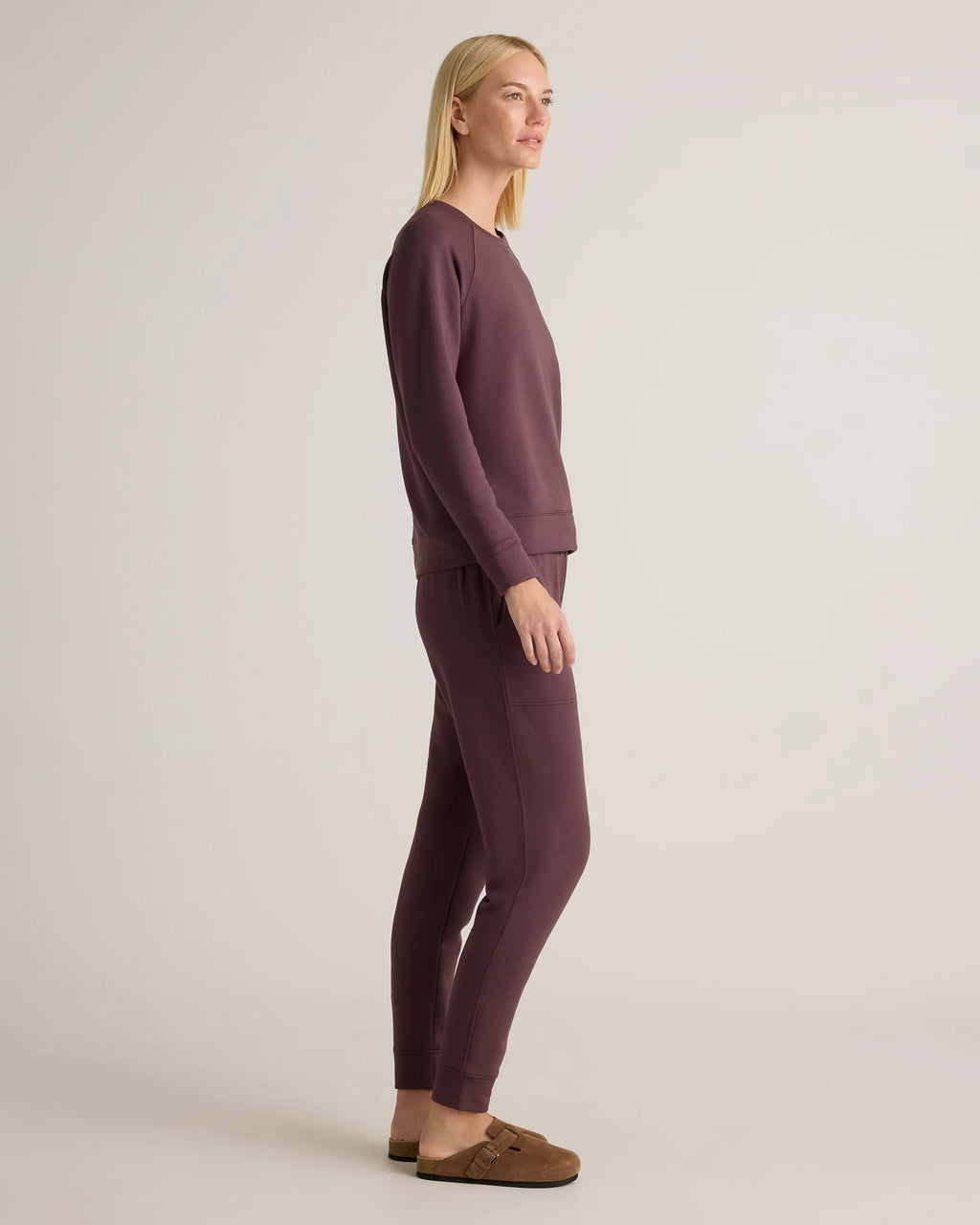 SuperSoft Fleece Crew - XS / Smoked Thyme Green