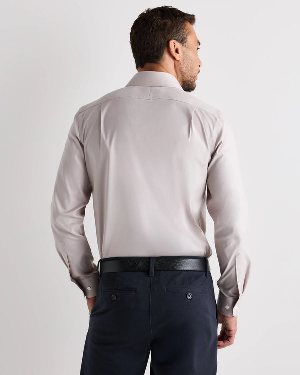 Organic Cotton Oxford Non-Iron Dress Shirt - S / Bold Black