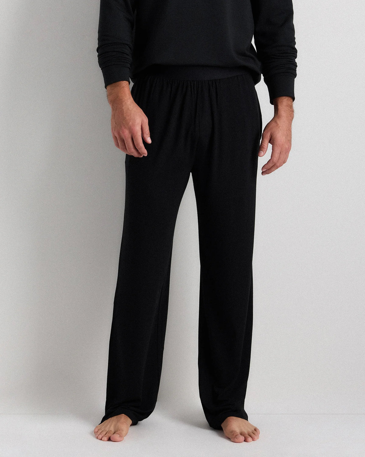 Bamboo Jersey Relaxed Lounge Pants - S / Black Main image