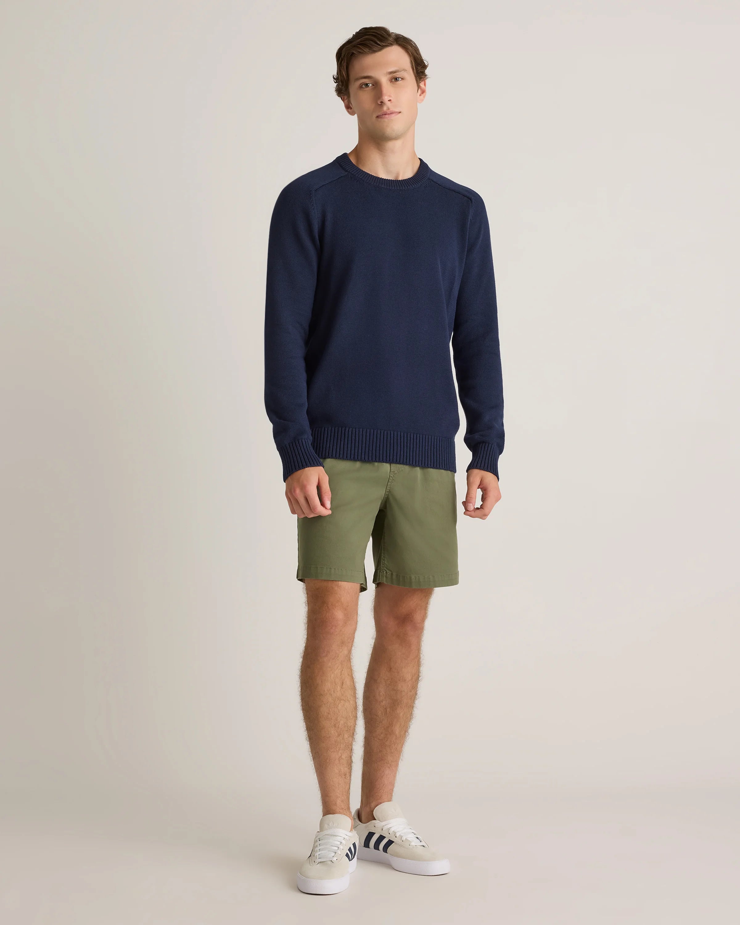 Cotton Chino Drawstring Shorts - 7" - S / Trellis Secondary image