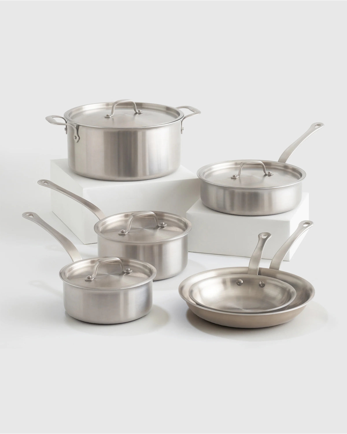 5-Ply Stainless Steel 10 Piece Cookware Set - One Size / No Color Main image