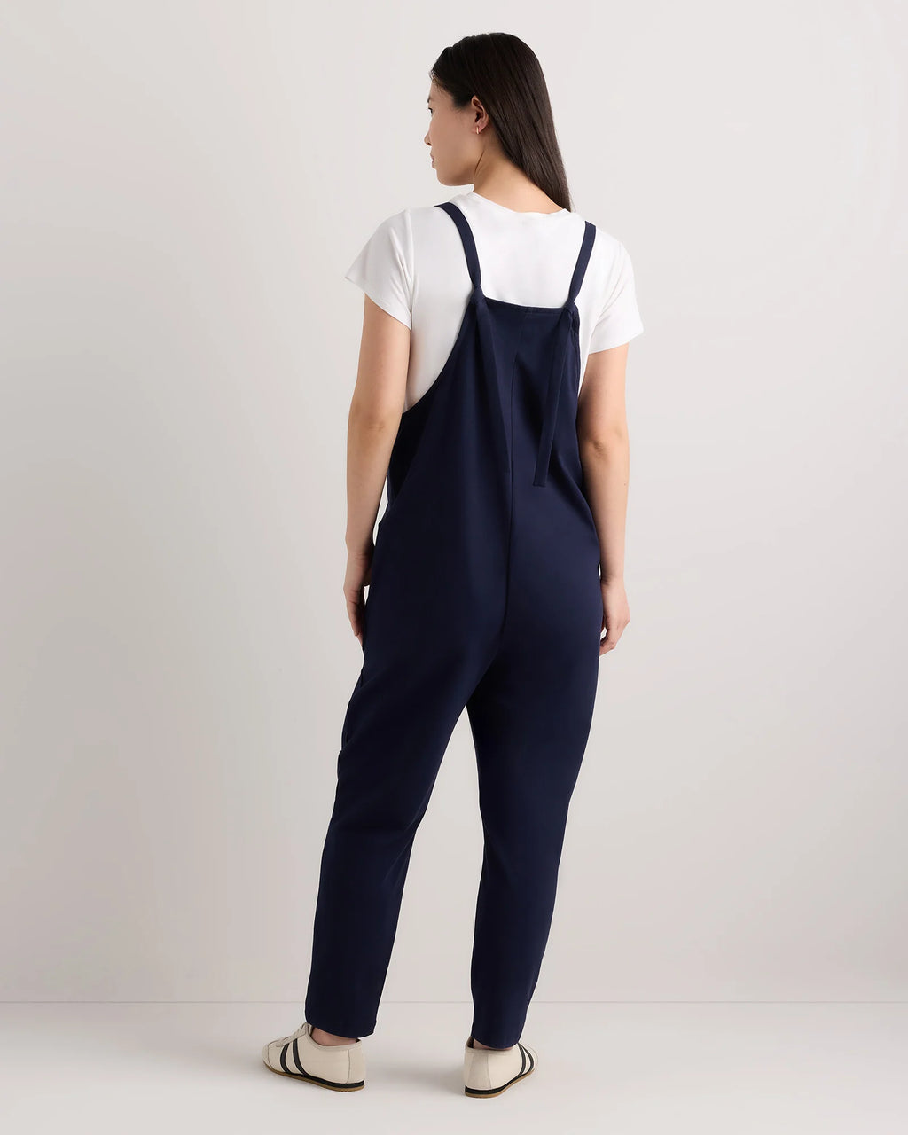 Organic Cotton Maternity Overalls - XS / Deep Navy