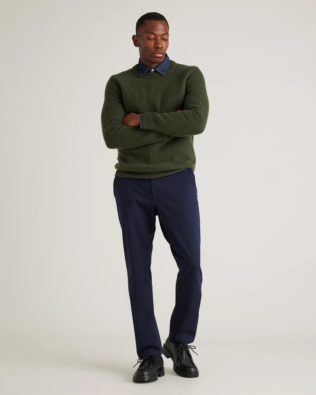 Organic Cotton Stretch Chinos - 30X30 / Dark Charcoal