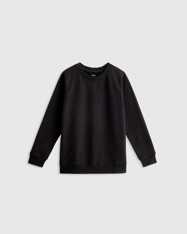 Organic Cotton French Terry Crew Neck Sweatshirt - 2T / Heart Graphic