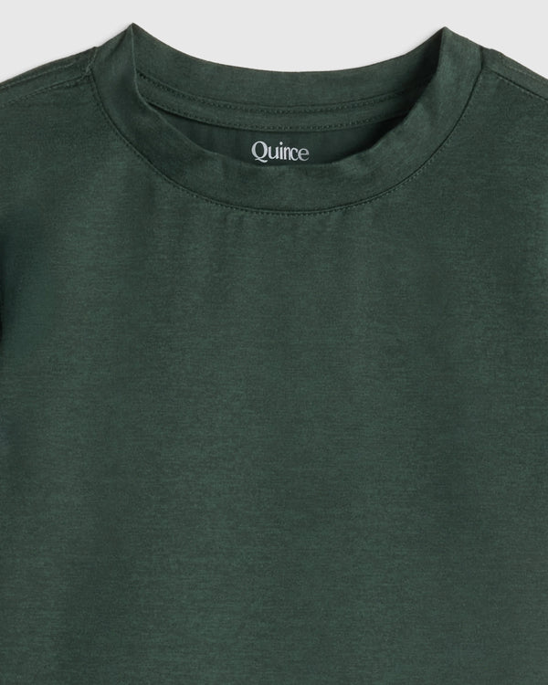 Flowknit Breeze Tee - 2T / Heather Dewstone Blue