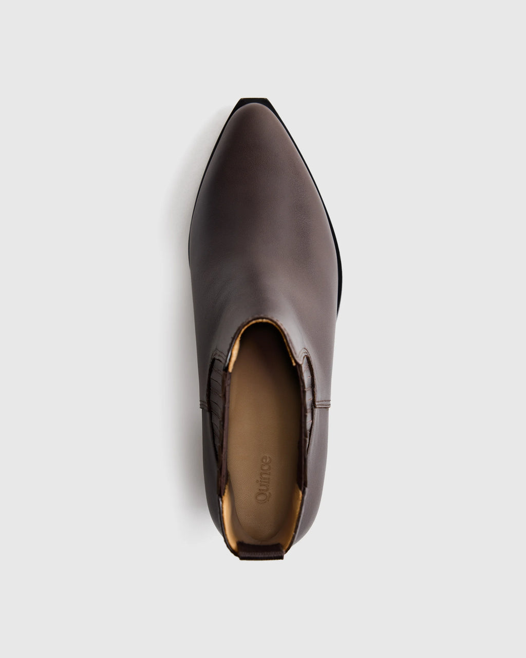 Italian Leather Western Chelsea Ankle Boot - 5 / Coffee Bean