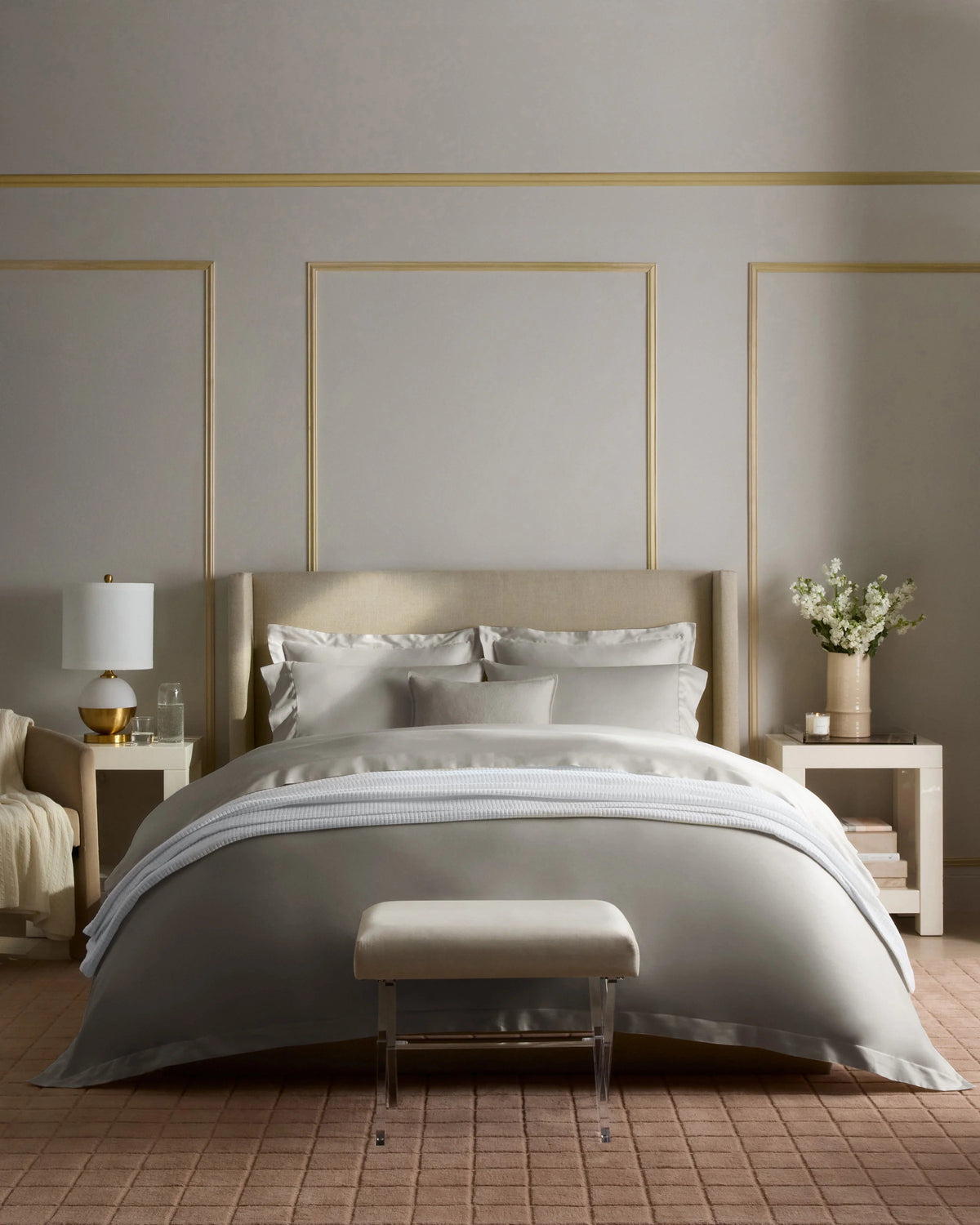Signature Giza Cotton Sateen Duvet Cover Set - Twin / Sand