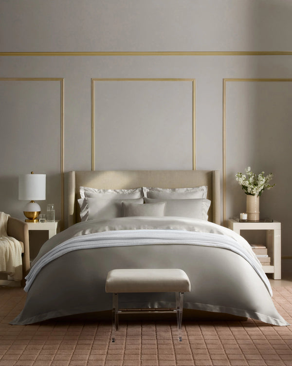 Signature Giza Cotton Sateen Duvet Cover Set - Twin / Sand