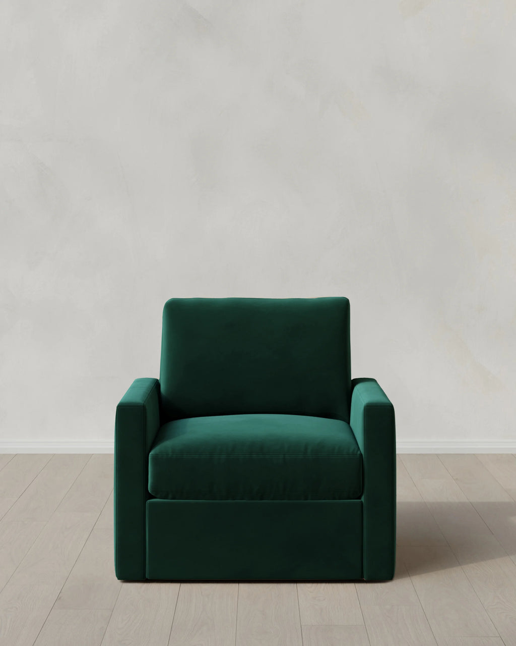 Brennan Swivel Chair in Performance Velvet - 32" / Rust