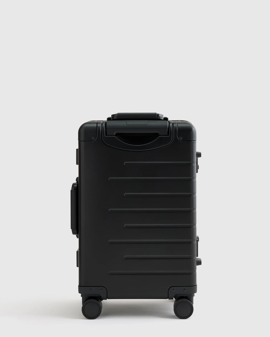 Aluminum Carry-On Suitcase - One Size / Black