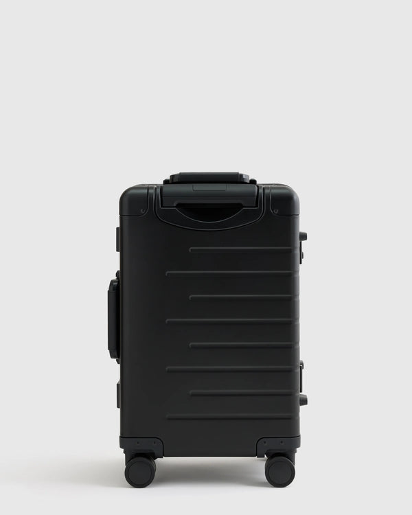 Aluminum Carry-On Suitcase - One Size / Black