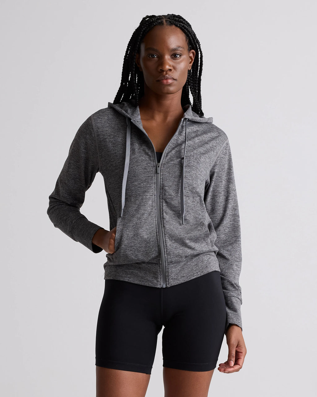 Flowknit Full-Zip Hoodie - XS / Heather Deep Navy