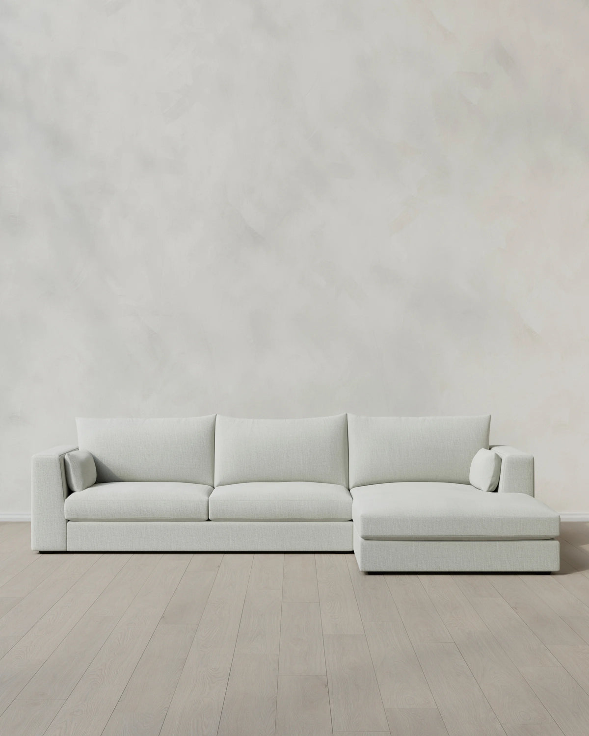 Oasis Chaise Sectional in Performance Linen - Right Arm / Sand