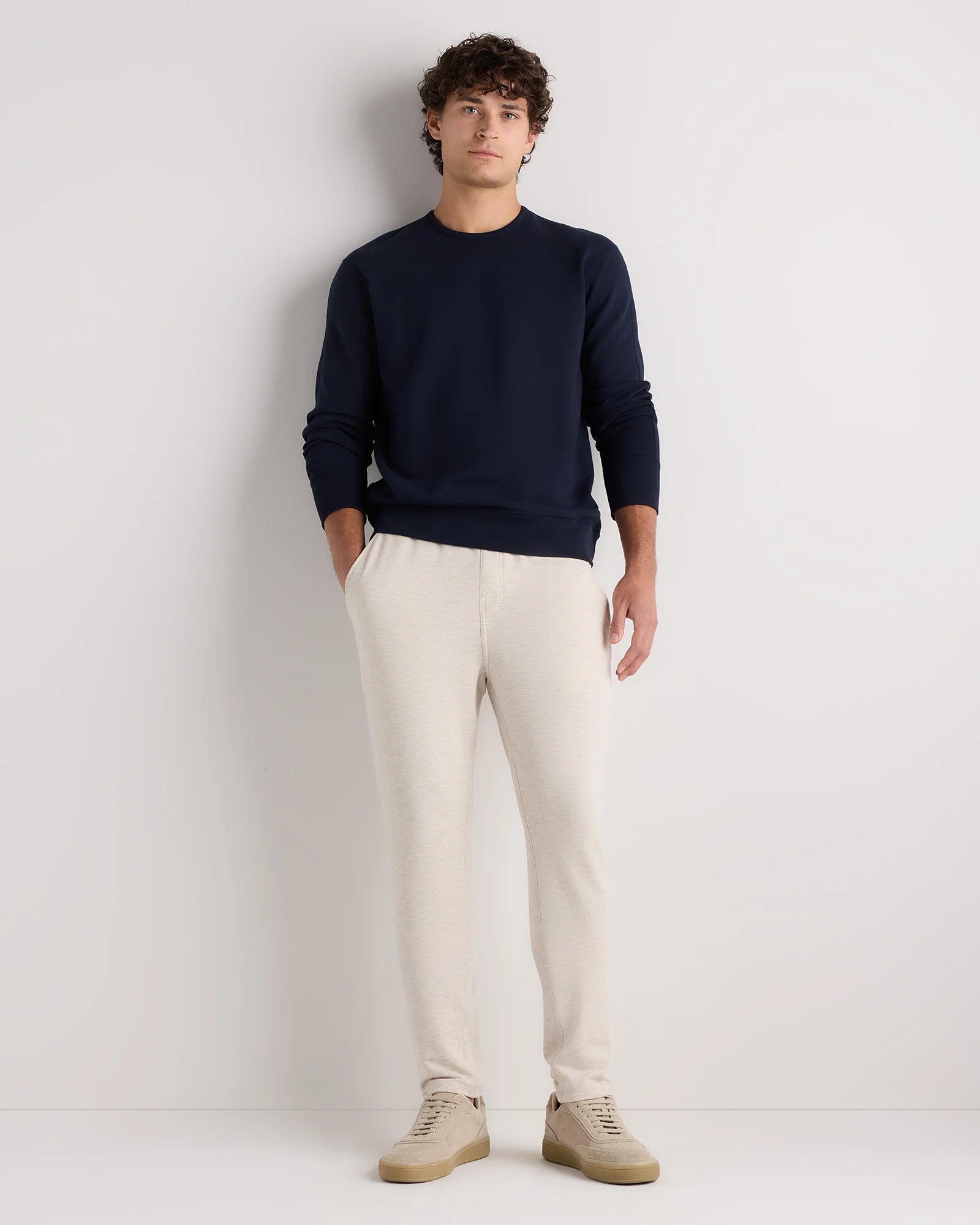 Supersoft Fleece Joggers - XS / Heather Oatmeal Secondary image