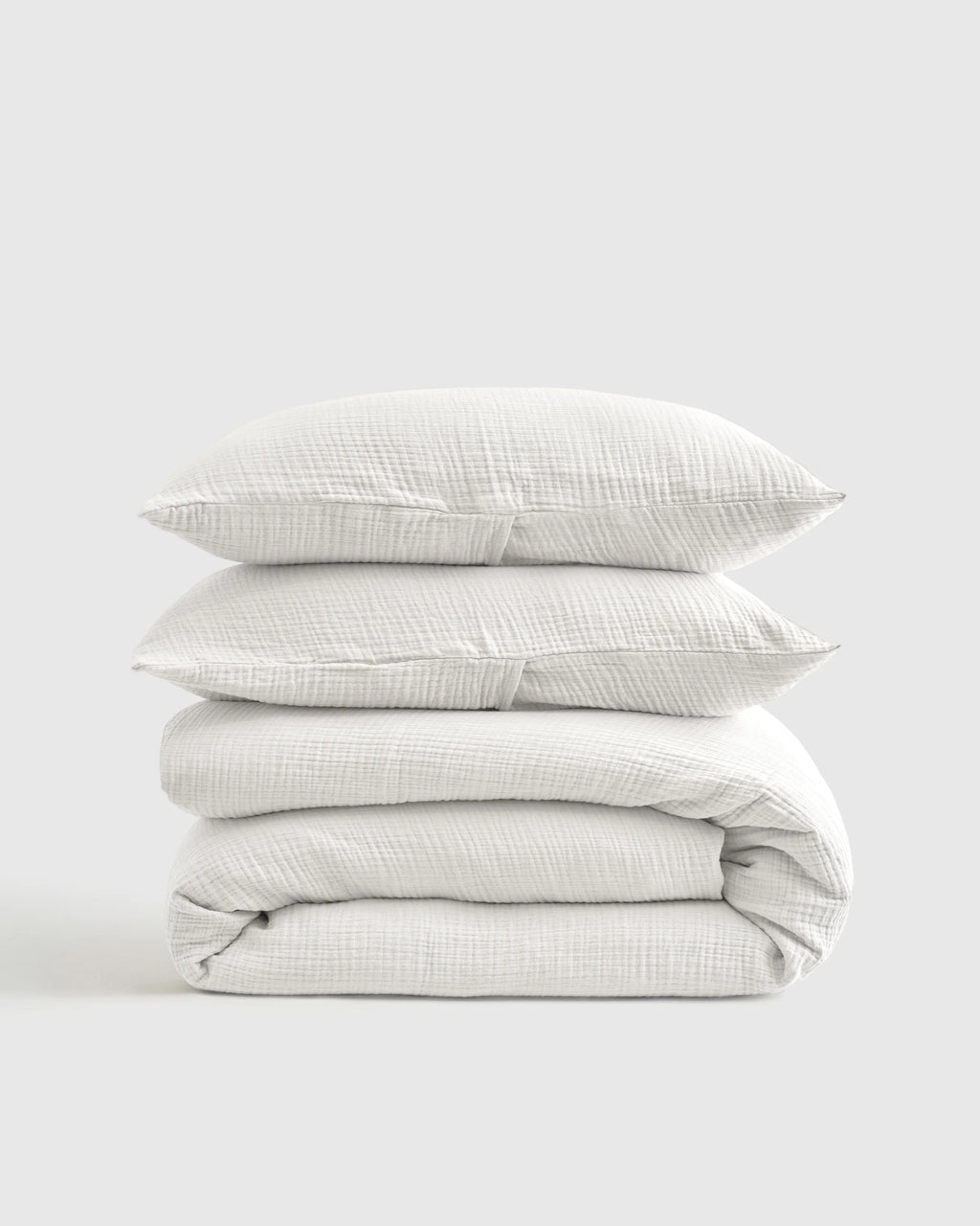 Organic Cotton Gauze Duvet Cover Set - Twin / Dried Sage