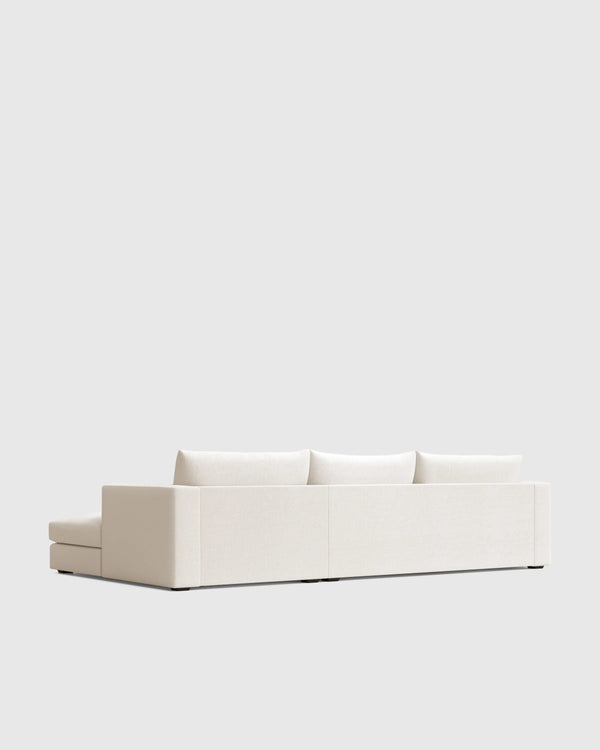 Oasis Chaise Sectional in Performance Linen - Right Arm / Sand