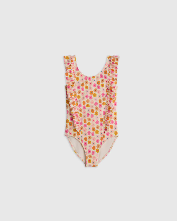 Ruffle One Piece Swimsuit - 2T / Soft Ditsy Floral