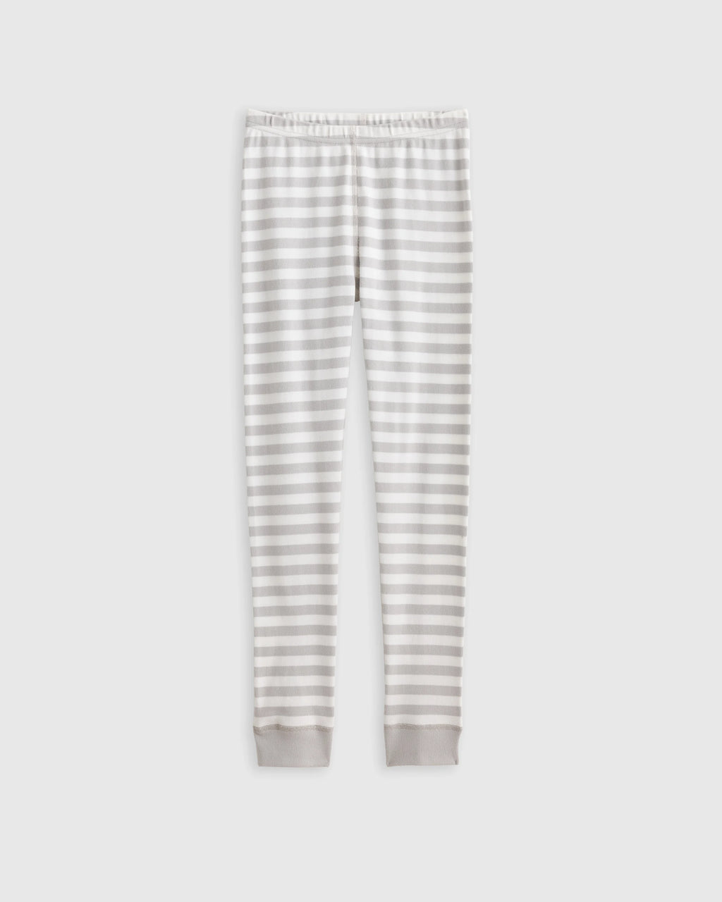 100% Organic Cotton Long Sleeve and Pant Pajama Set - 6 / Navy Stripe