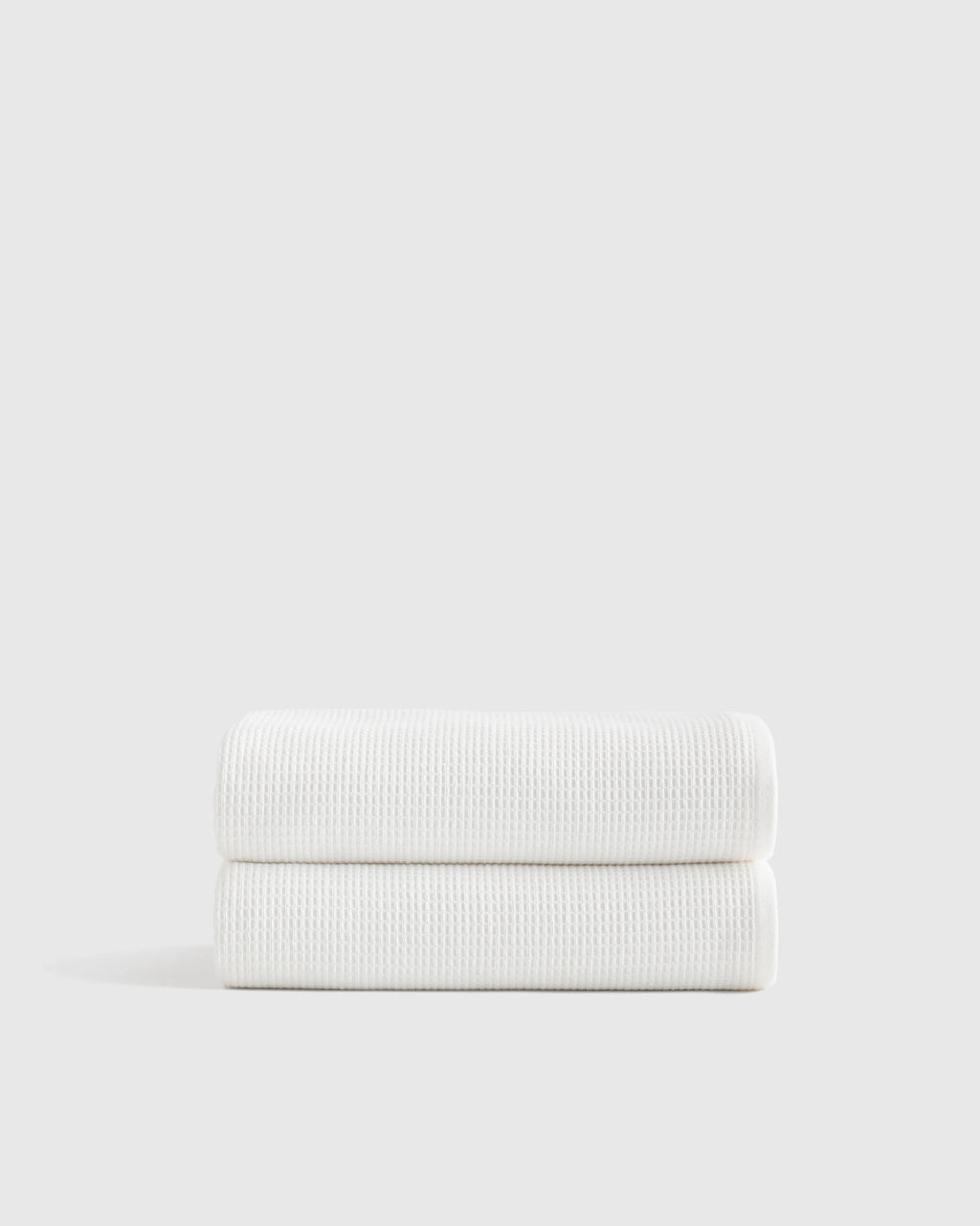 Turkish Waffle Terry Bath Towel (Set of 2) - One Size / White