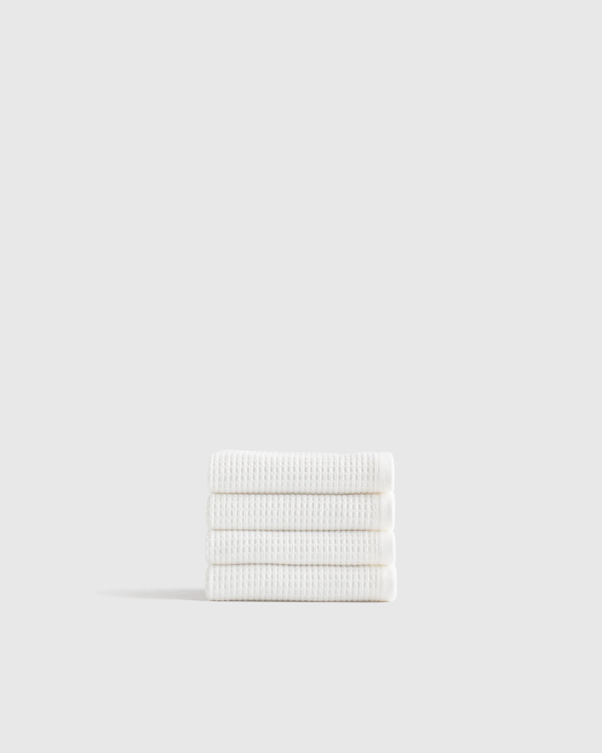 Turkish Waffle Terry Washcloth (Set of 4) - One Size / Ivory