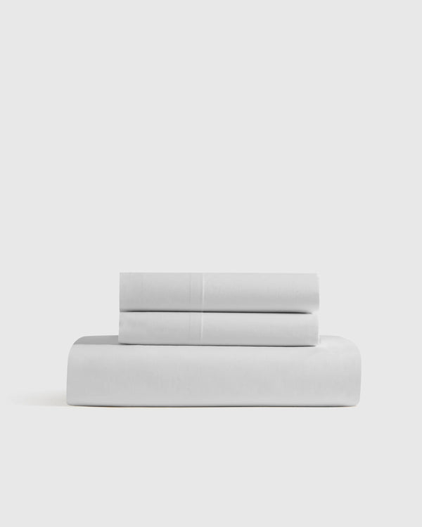 Organic Crisp Percale Fitted Sheet Set - Twin / Espresso