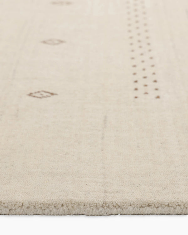 Dakota Hand-Loomed Wool Rug - 4' x 6' / Ivory