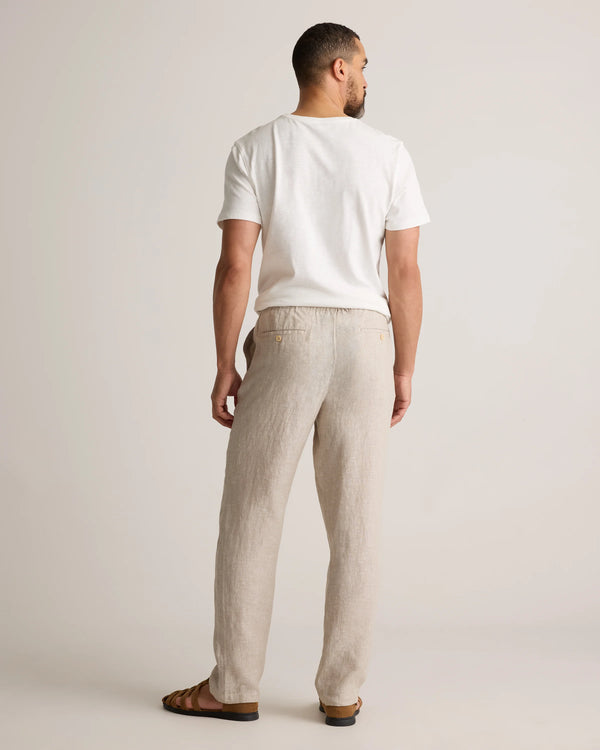 100% European Linen Pants - S / Bayberry Olive