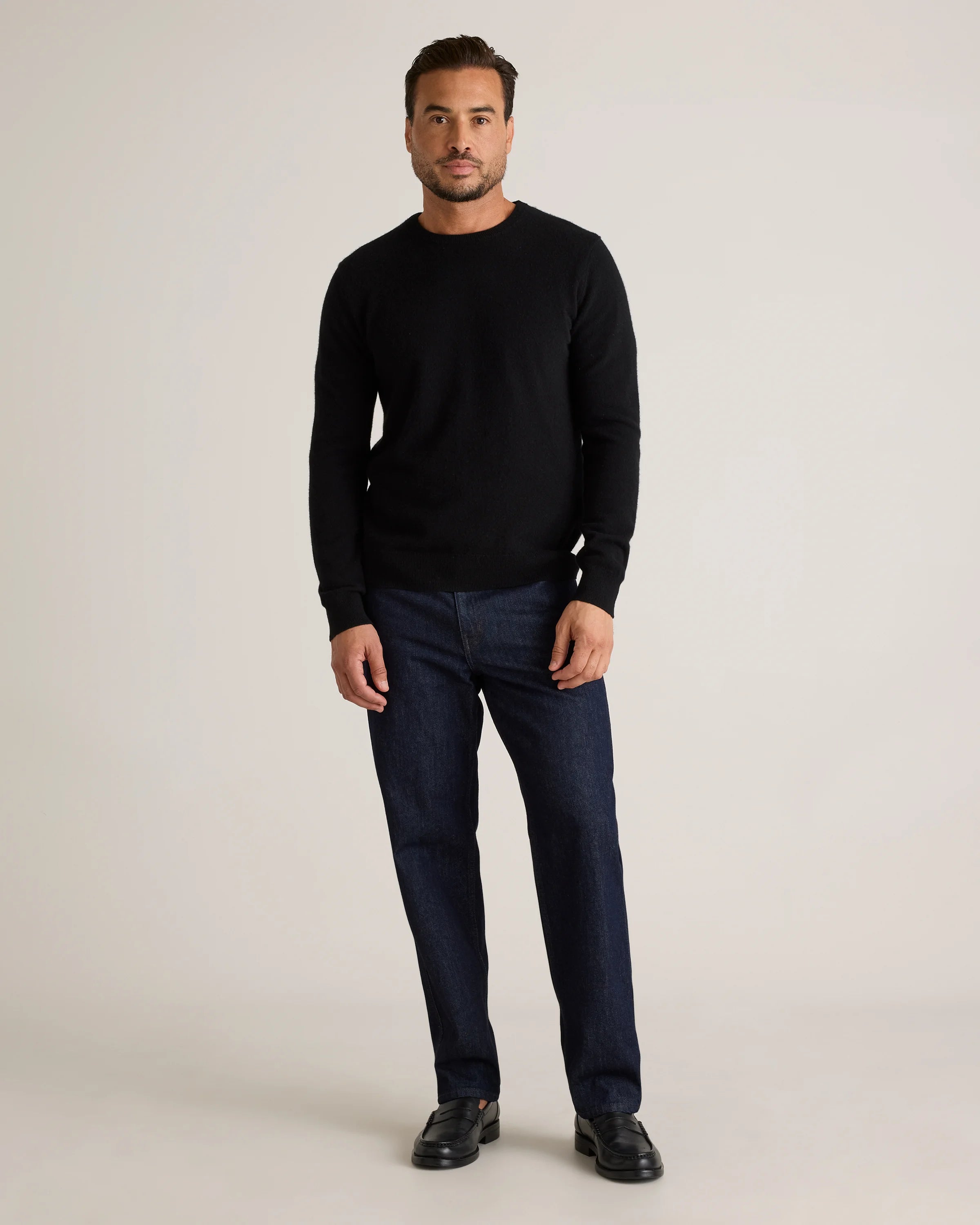 Mongolian Cashmere Crewneck Sweater - XS / Black Secondary image