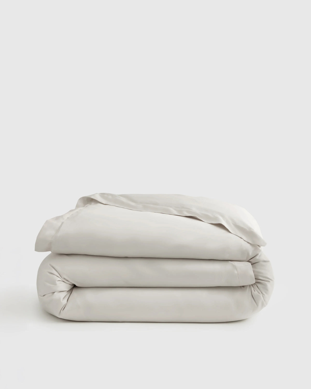 Signature Giza Cotton Sateen Duvet Cover - Twin / Light Grey Main image