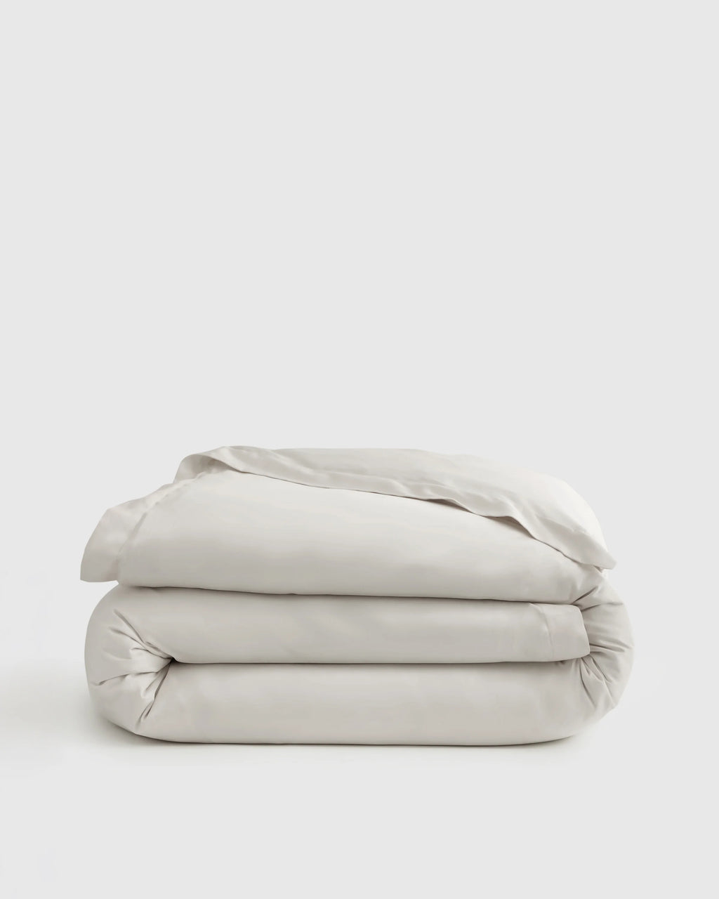 Signature Giza Cotton Sateen Duvet Cover - Twin / Light Grey