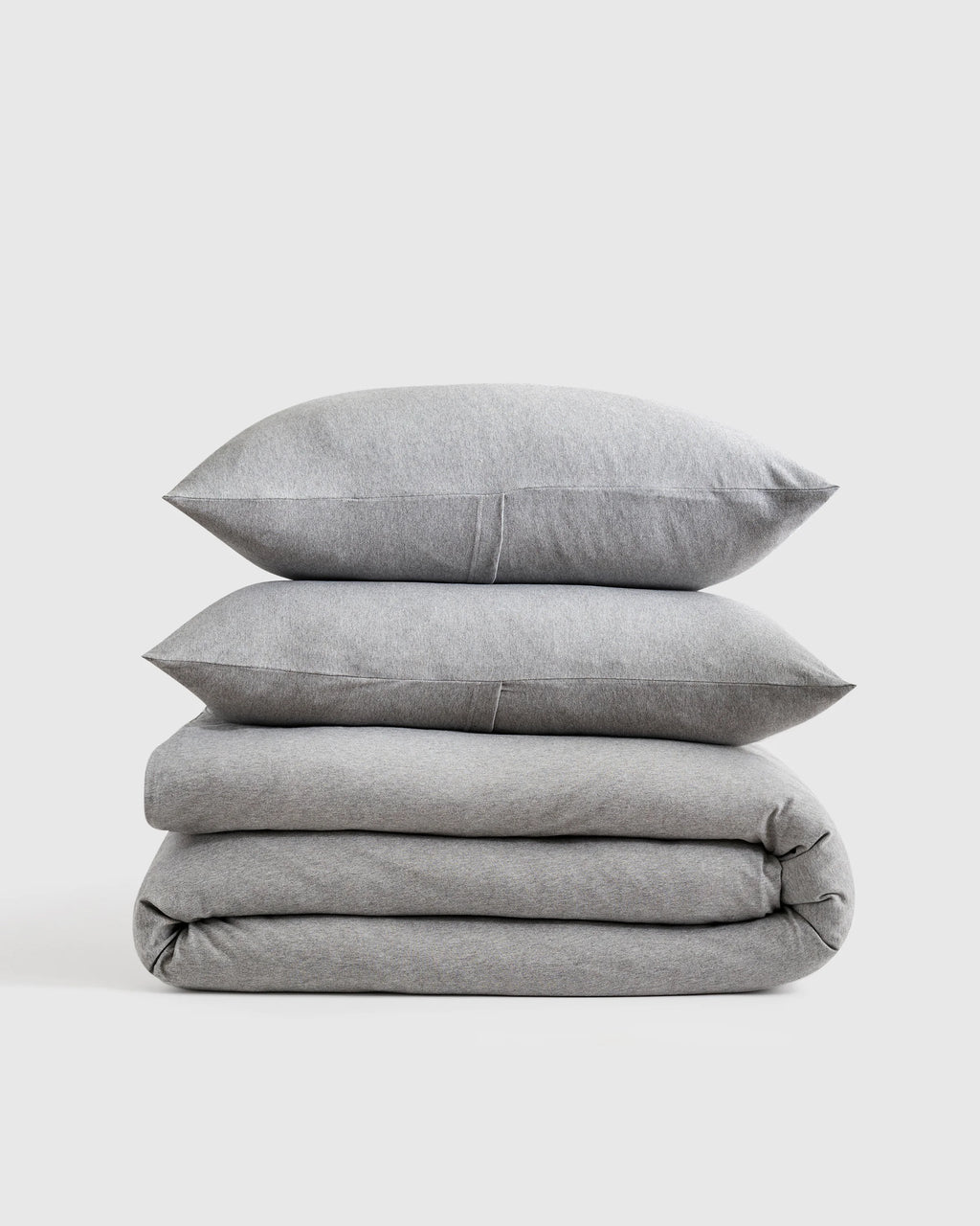 Organic Jersey Duvet Cover Set - Twin / Light Blue