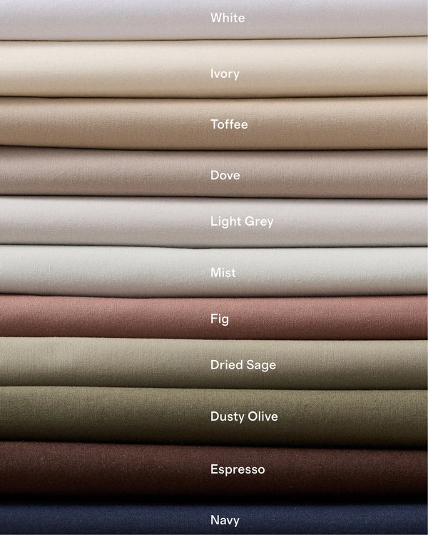 Organic Crisp Percale Sheet Set - Twin / White
