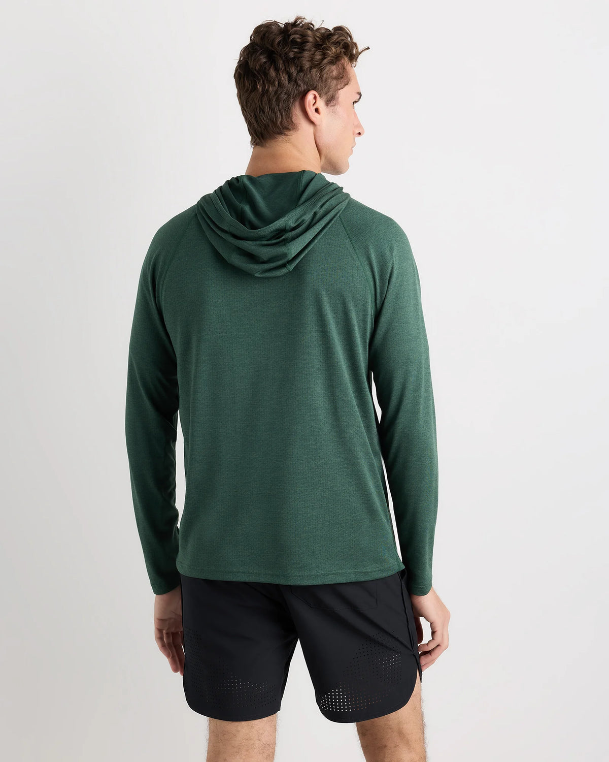Mesh Performance Training Quarter Zip Hoodie - S / Heather Grey