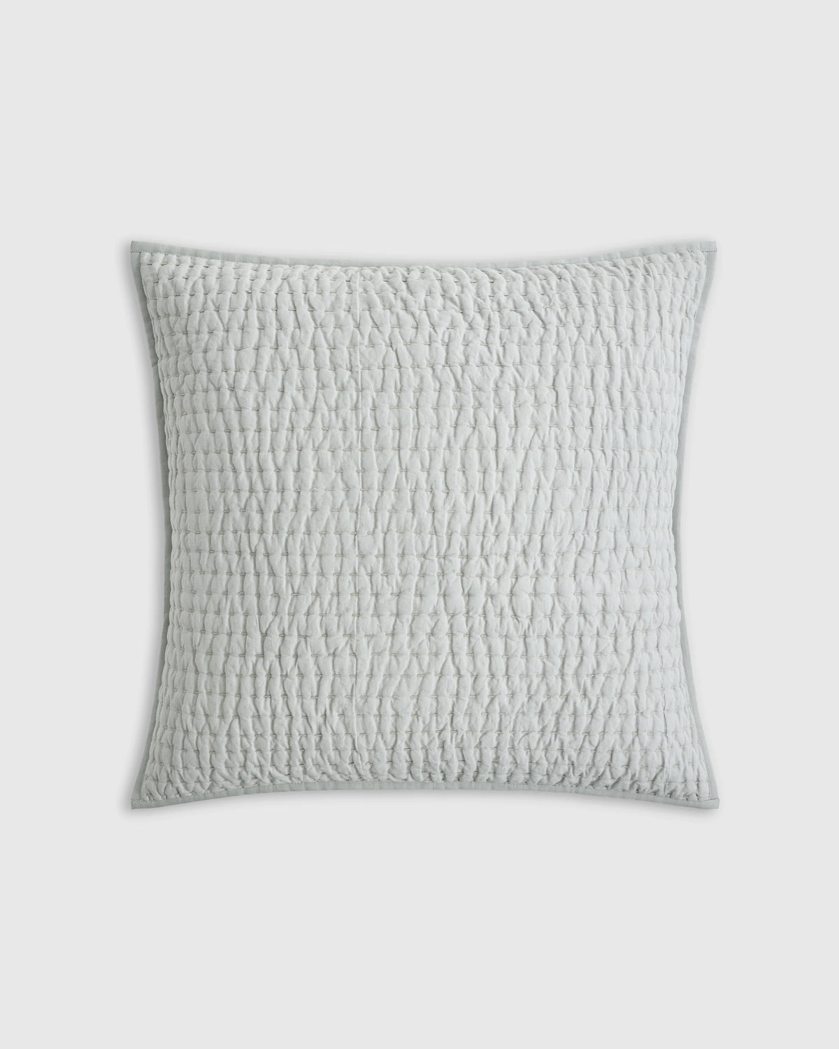European Linen Cotton Stitch Quilted Euro Sham - Euro / Orchid
